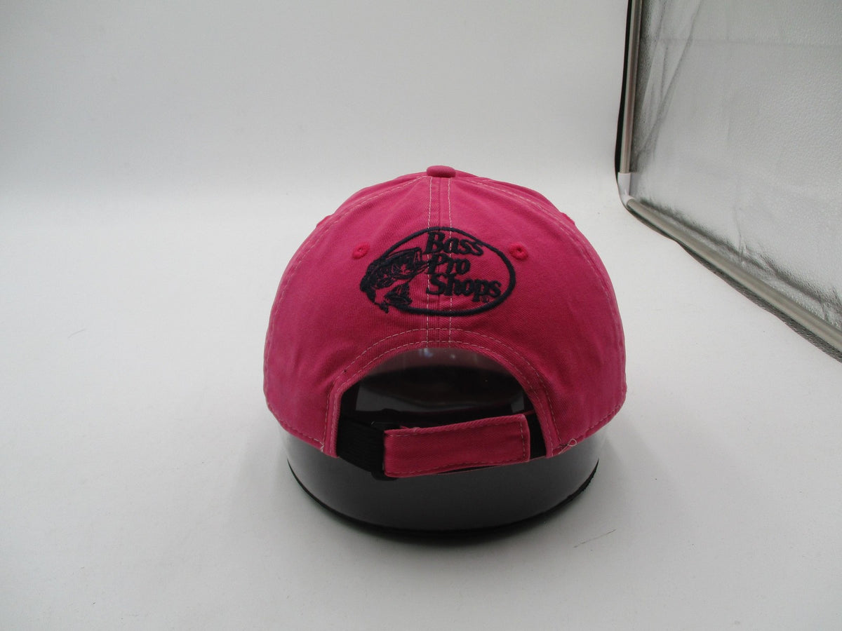 Bass Pro Shops Hat Cap Strap Back Mens One Size Pink Gone Fishing Baseball Logo6