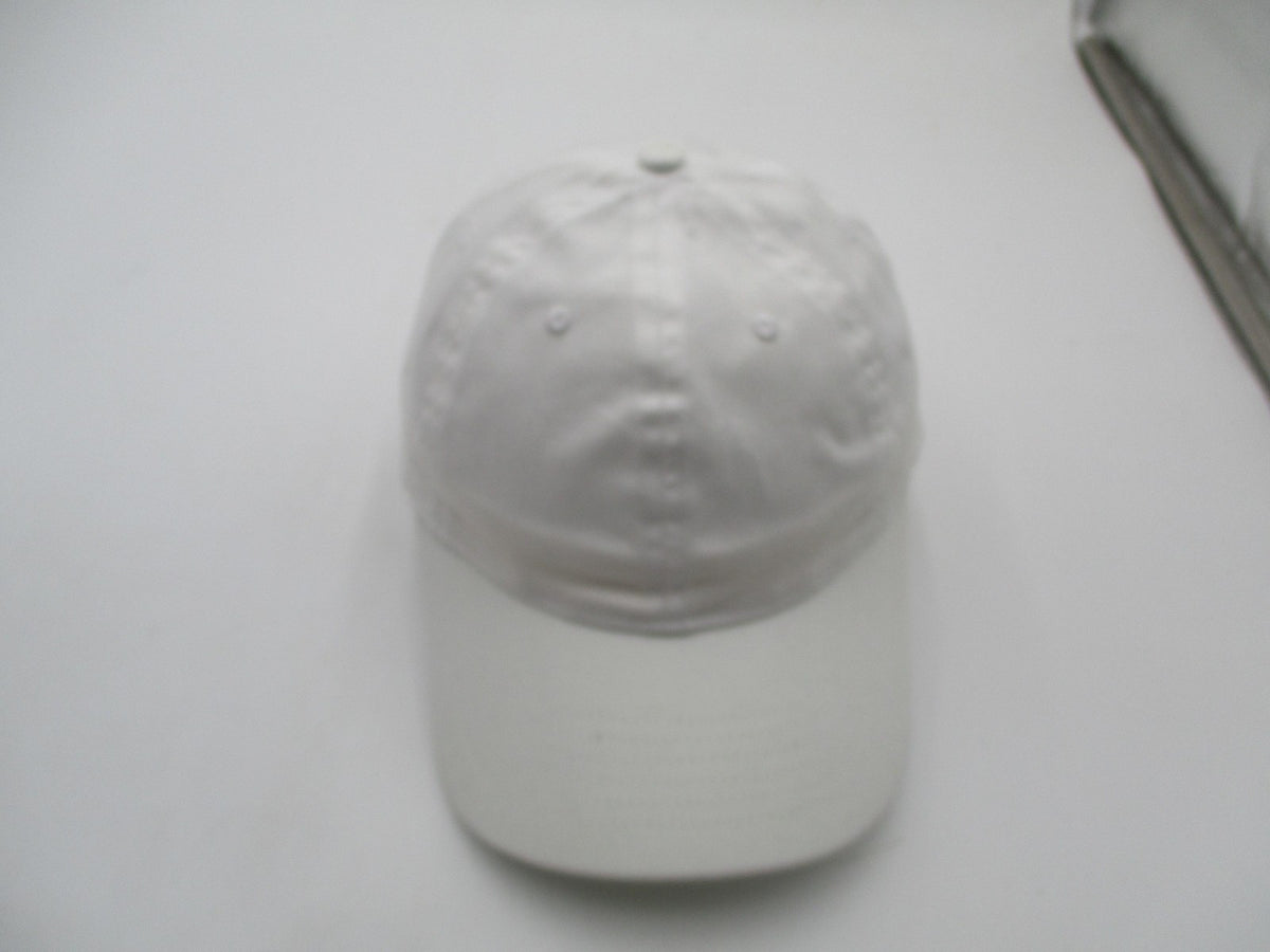 BIG Hat Cap Strap Back Mens One Size White Cotton Twill Baseball Dad Classic7
