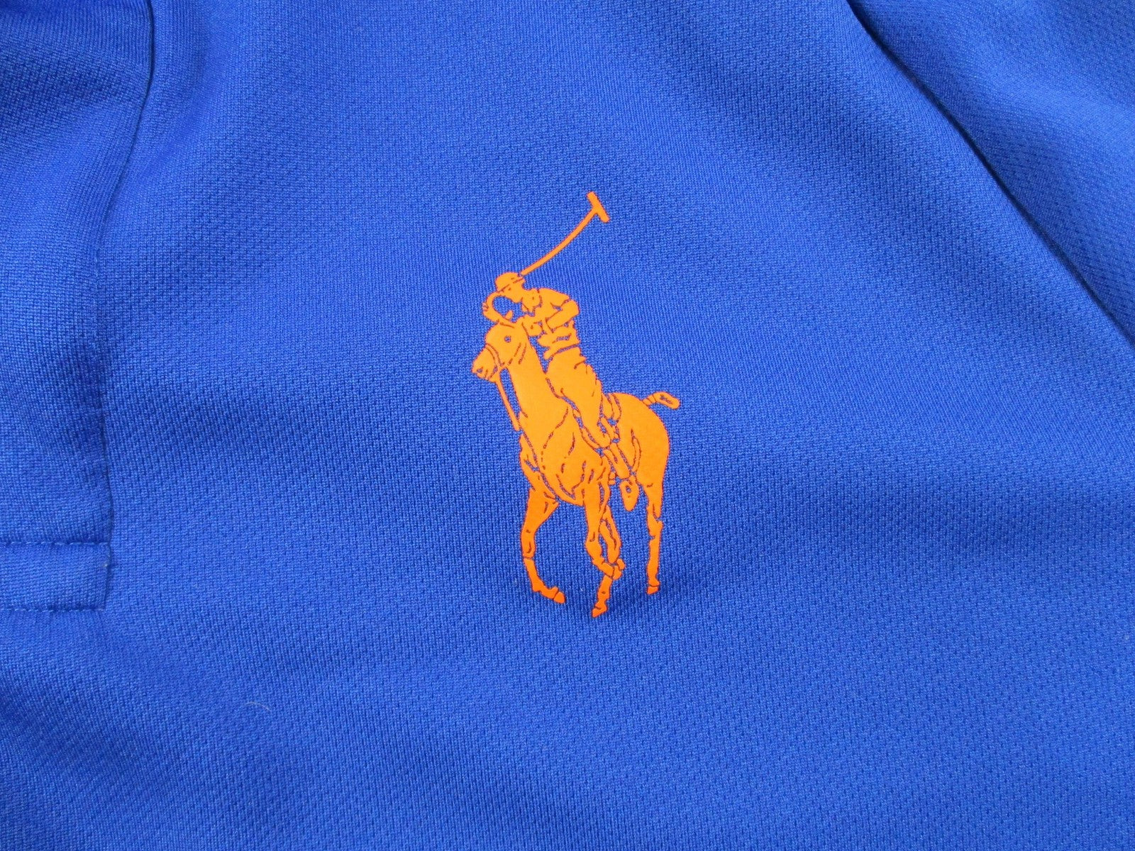 Polo Sport Ralph Lauren Polo Shirt Mens Medium Blue Thermovent Mesh Performance3
