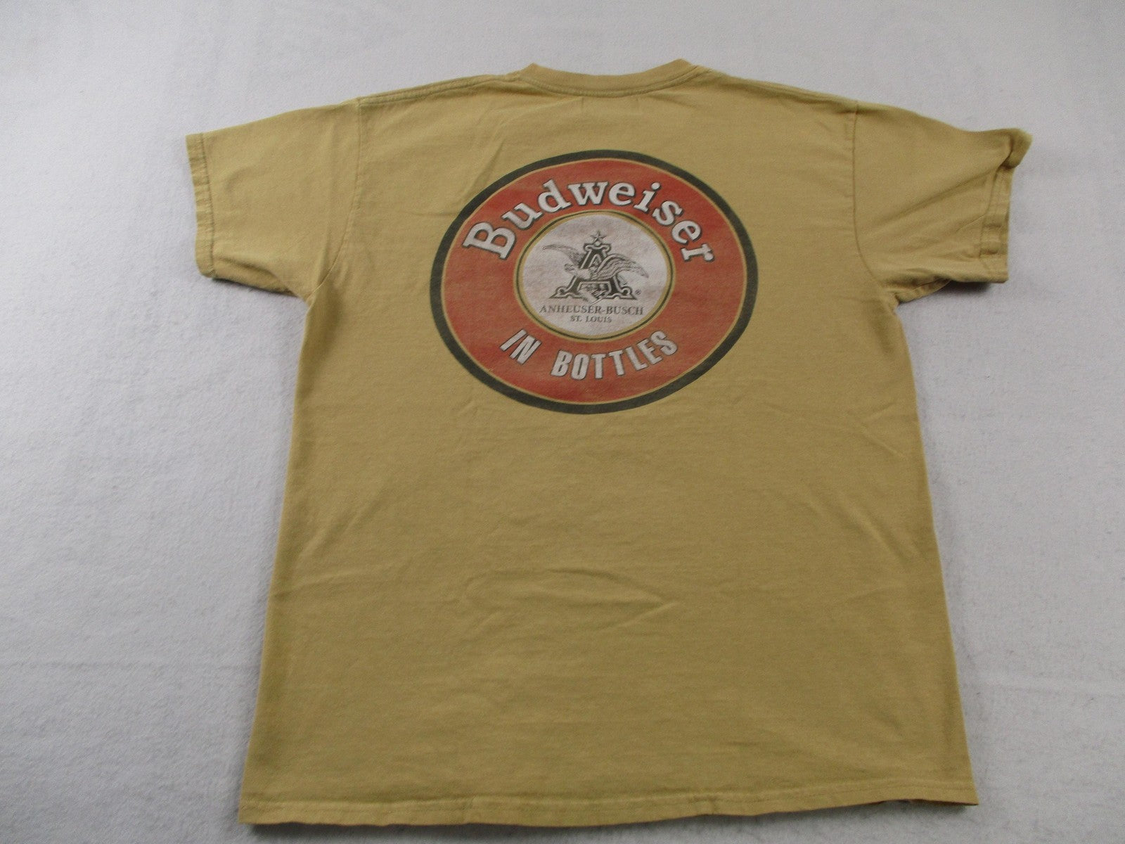 Budweiser In Bottles Shirt Mens Medium Beige PacSun Back Graphic Beer Tee1