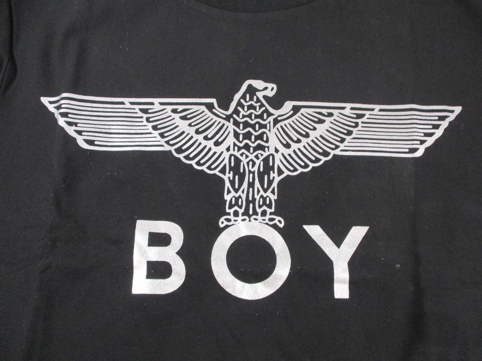 Boy London Shirt Mens Medium Black Eagle Logo Graphic Stretch Tee Punk 1305073