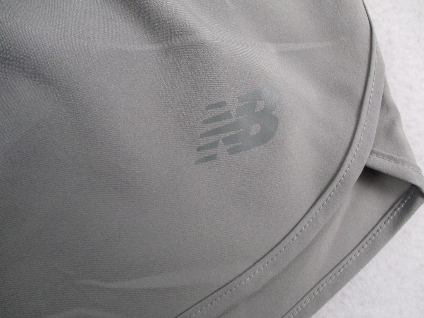 New Balance Sport Shorts Womens L Gray Running Activewear Lightweight