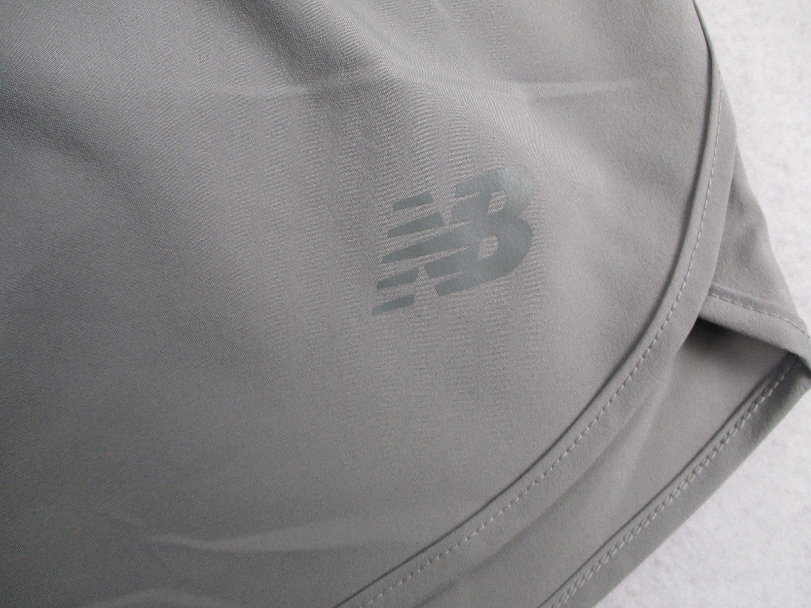 New Balance Sport Shorts Womens L Gray Running Activewear Lightweight