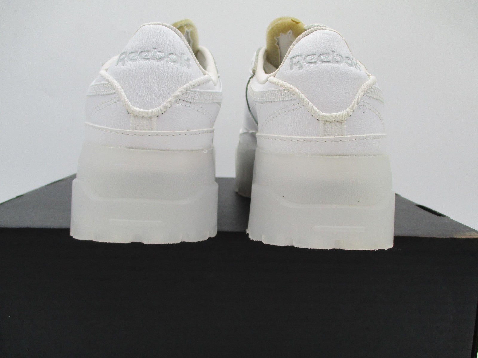 Reebok Club C Cardi B Shoes Women Size 5.5 White Platform Chunky Sole GX5098 1F15