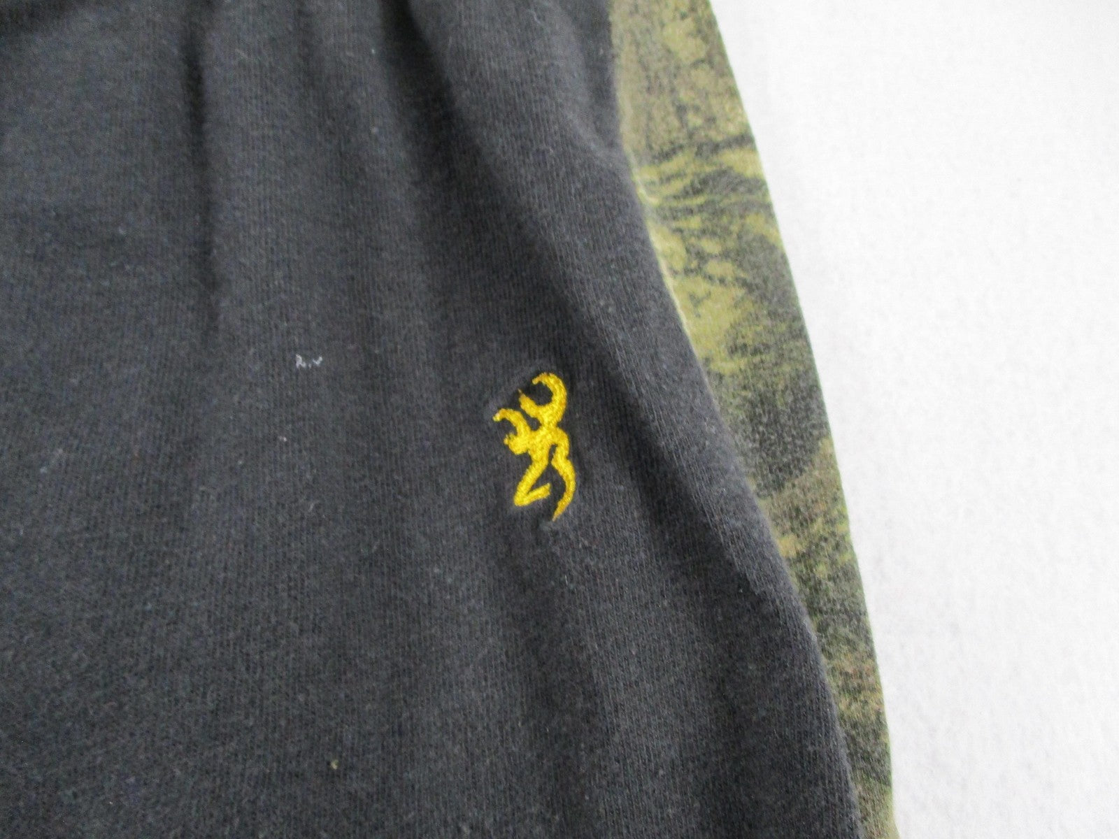 Browning Lounge Pants Mens Medium Black Camo Side Stripe Jersey Sleepwear 17203
