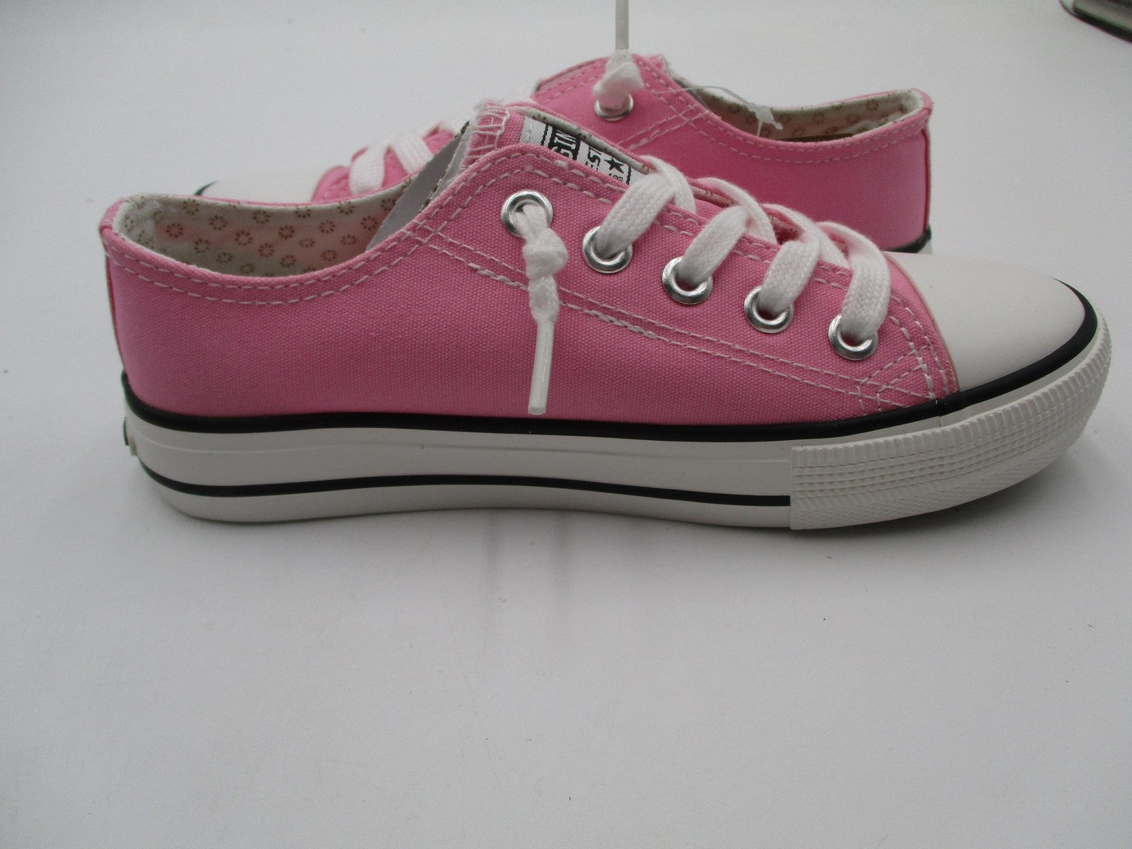 Weestep Originals Shoes Kids Size 13 Pink Canvas Low Top Lace Up Sneakers4
