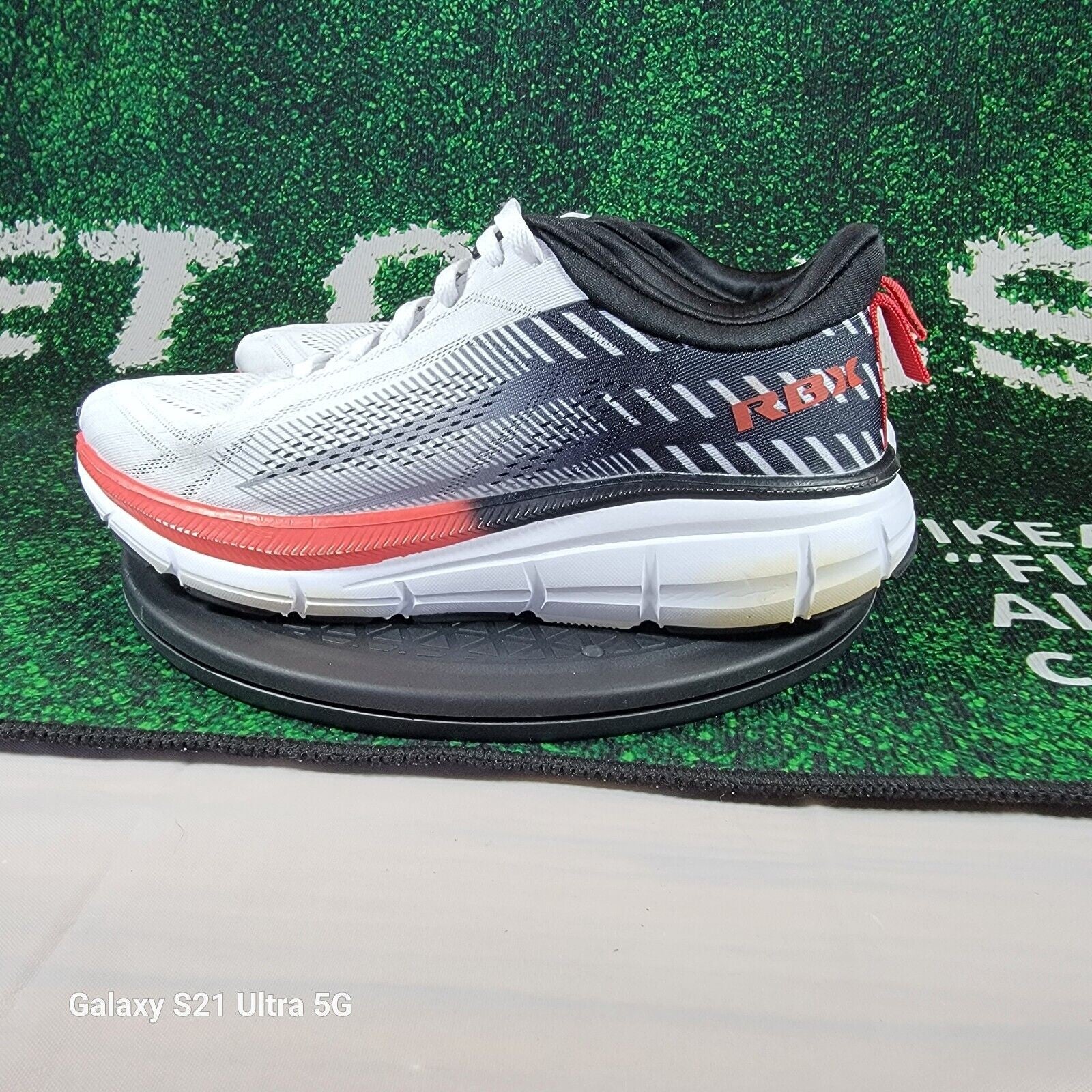 RBX SHOES Running EF10303 Black/White/Red/Grey Sz 10 M