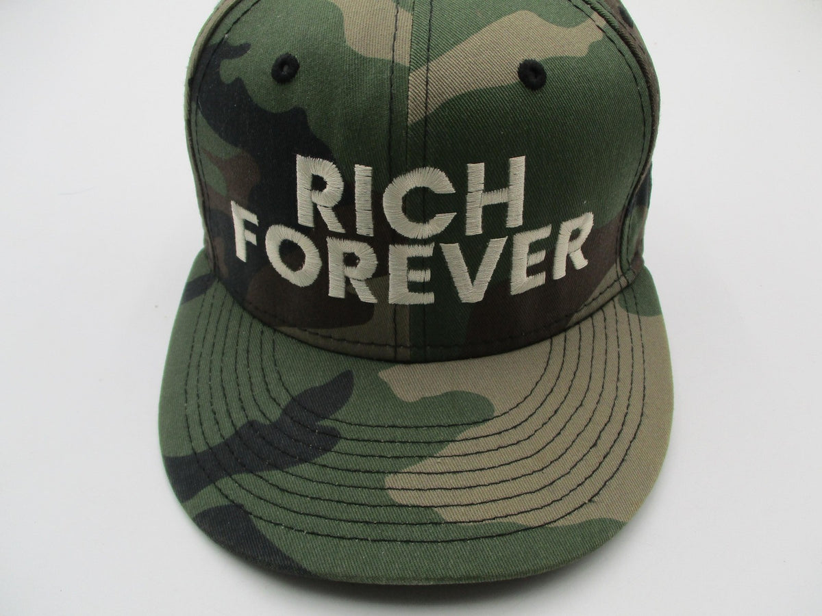 Rich Forever Hat Cap Snap Back Mens One Size Green Camo New Era 9FIFTY Hip Hop2