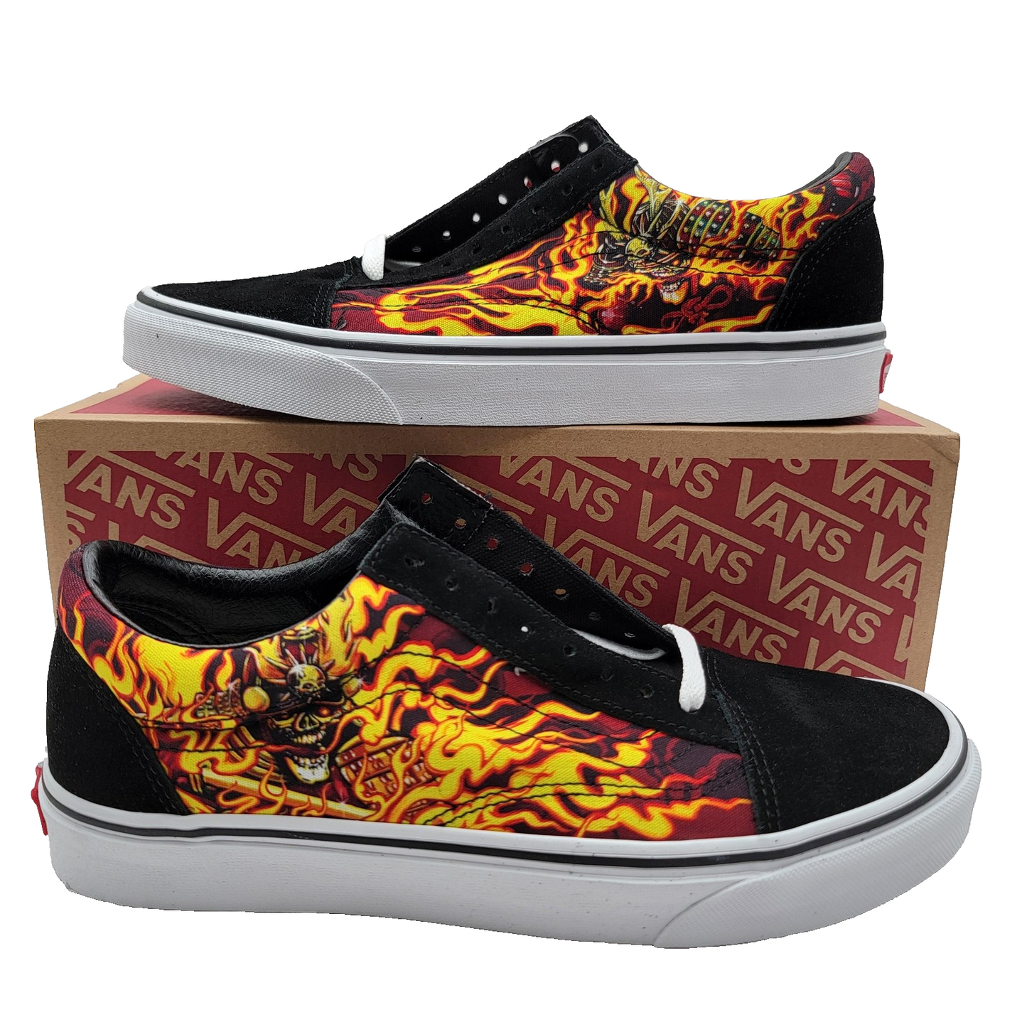 Vans Old Skool Black Samurai Rising Flames VN0A3WKT44I Men's