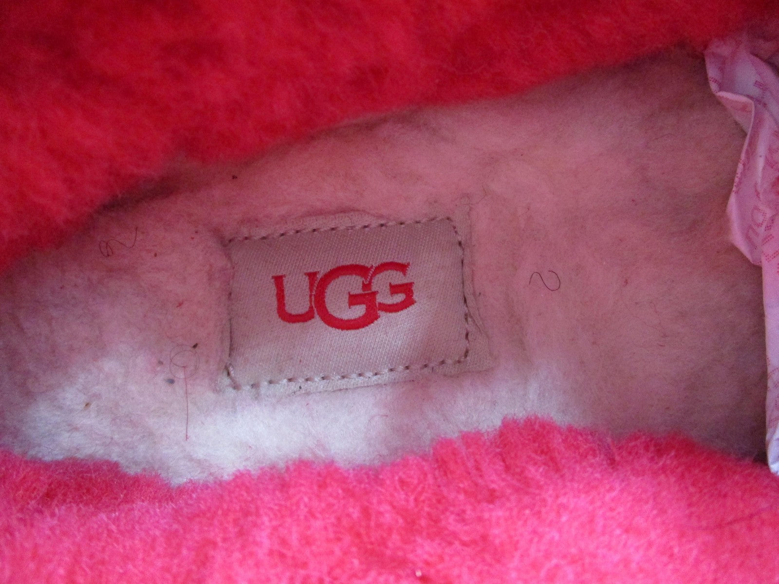 UGG Boots Womens Size 7 Red Suede Sheepskin Lined Ankle Chukka 109426910