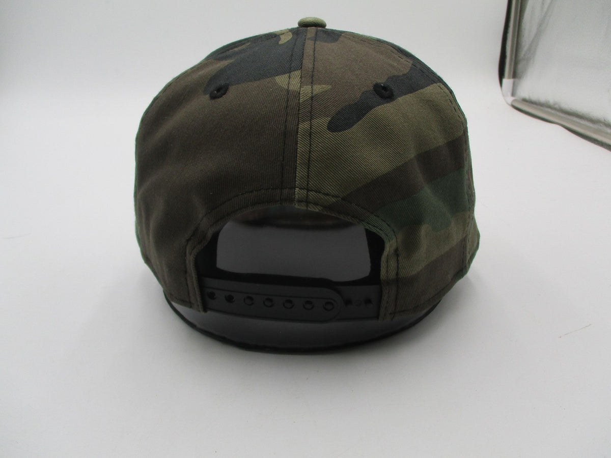 New Era Hat Cap Snap Back Mens One Size Green Camo Rich BrokeBoy Slogan6