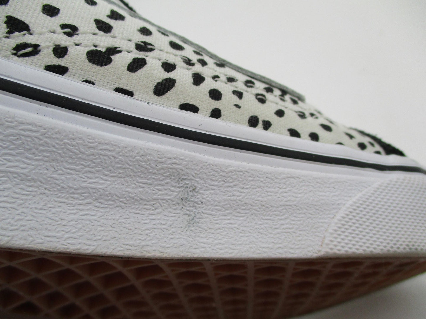 Vans Dalmatian Spot Print Shoes Kids Size 6 Black White Suede Sneakers8