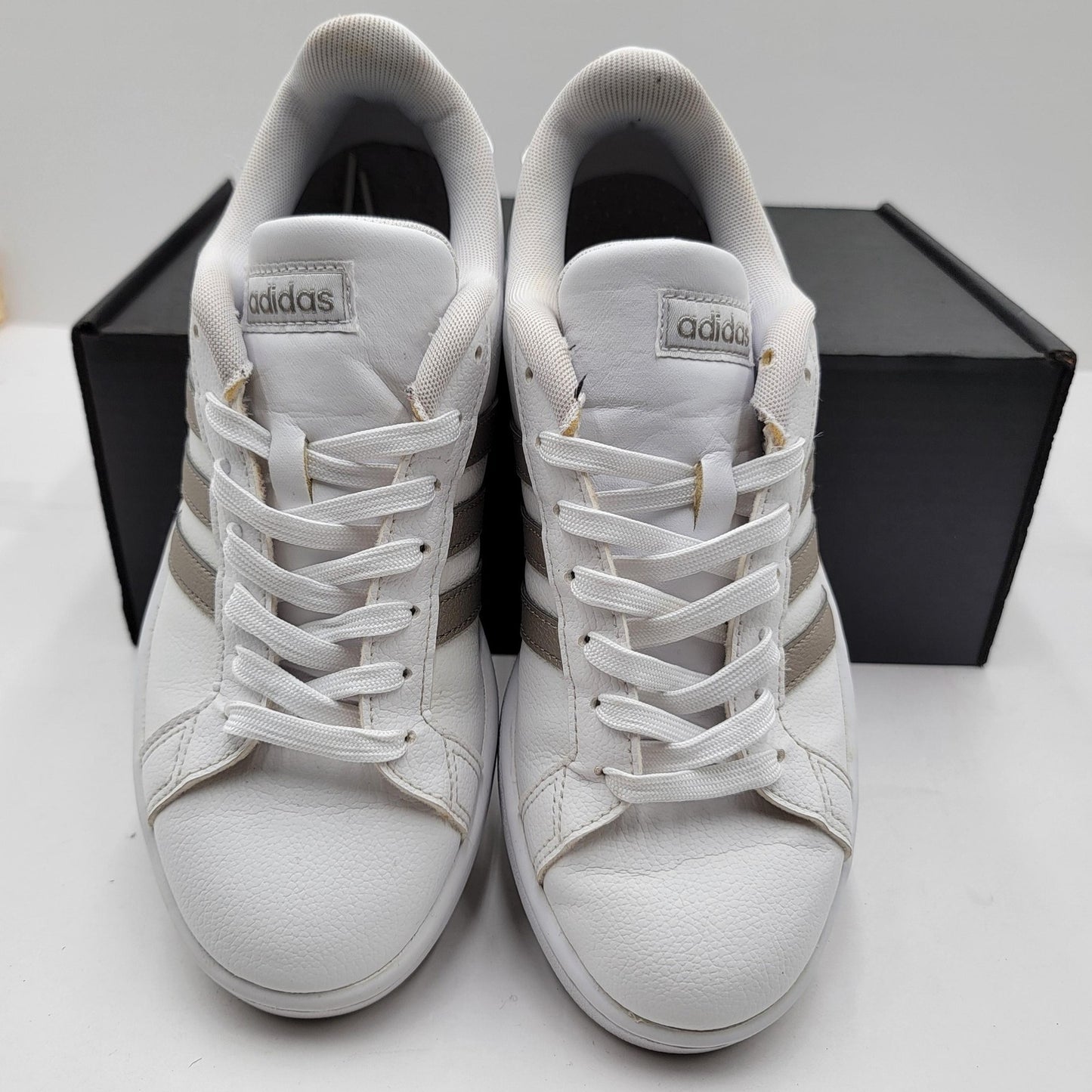 Wmns Adidas Grand Court Shoes Size 8 Cloudfoam Comfort F36485 Sneakers