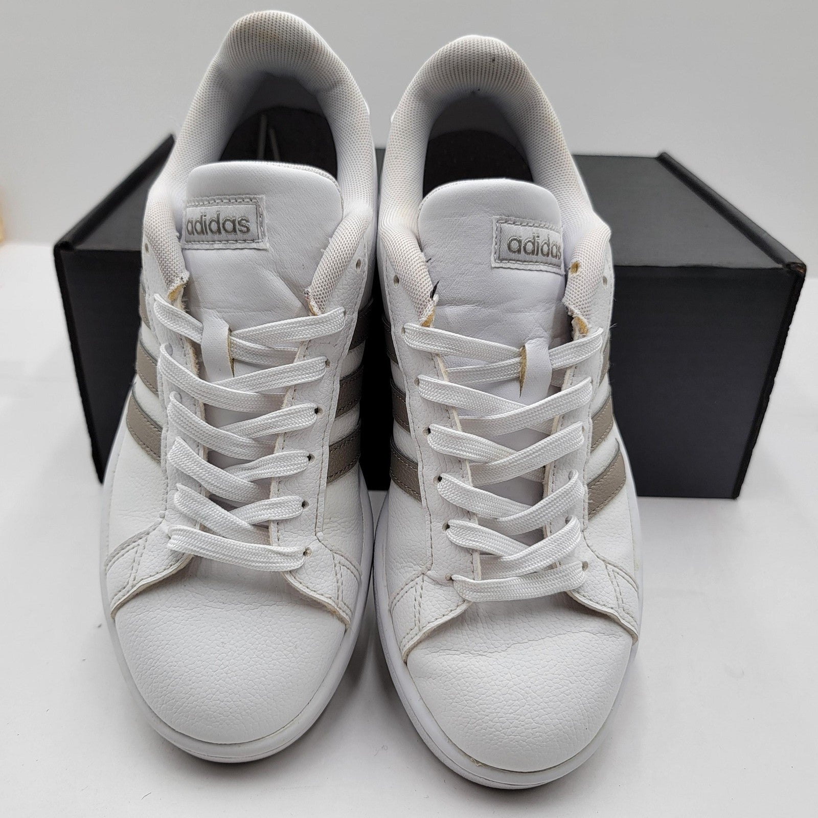 Wmns Adidas Grand Court Shoes Size 8 Cloudfoam Comfort F36485 Sneakers