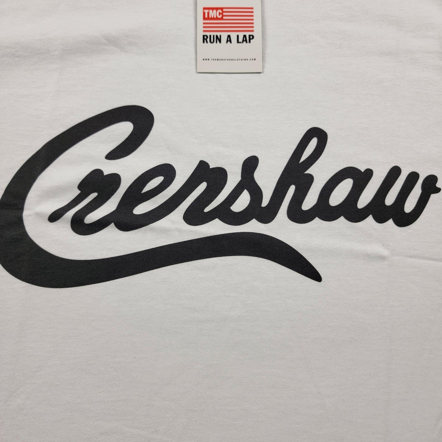 The Marathon Clothing Crenshaw Shirt Mens Small White Graphic Tee Streetwear3