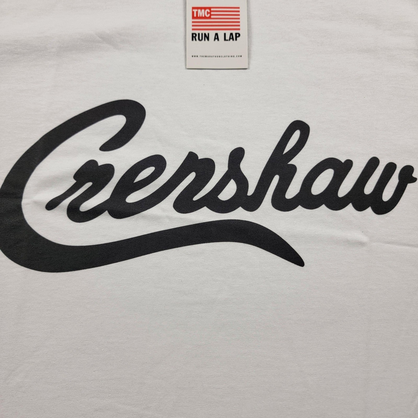 The Marathon Clothing Crenshaw Shirt Mens Small White Graphic Tee Streetwear3