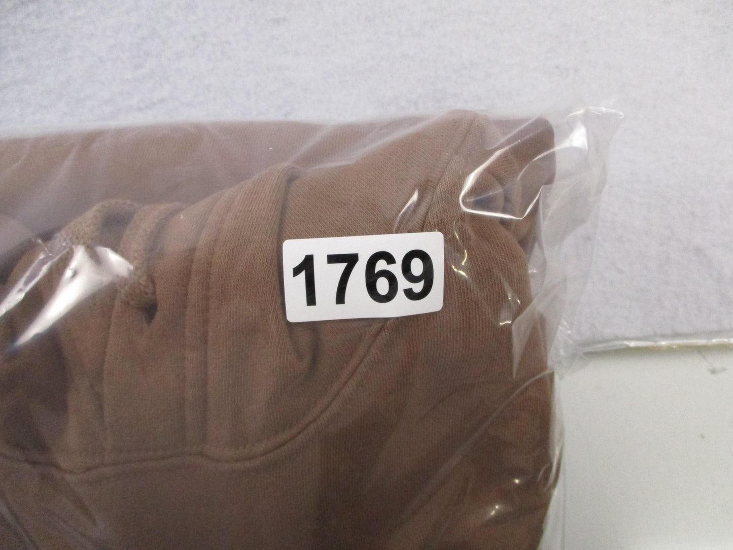 Gap Hoodie Mens Medium Brown Fleece Logo Pullover Sweatshirt Front Applique 17698