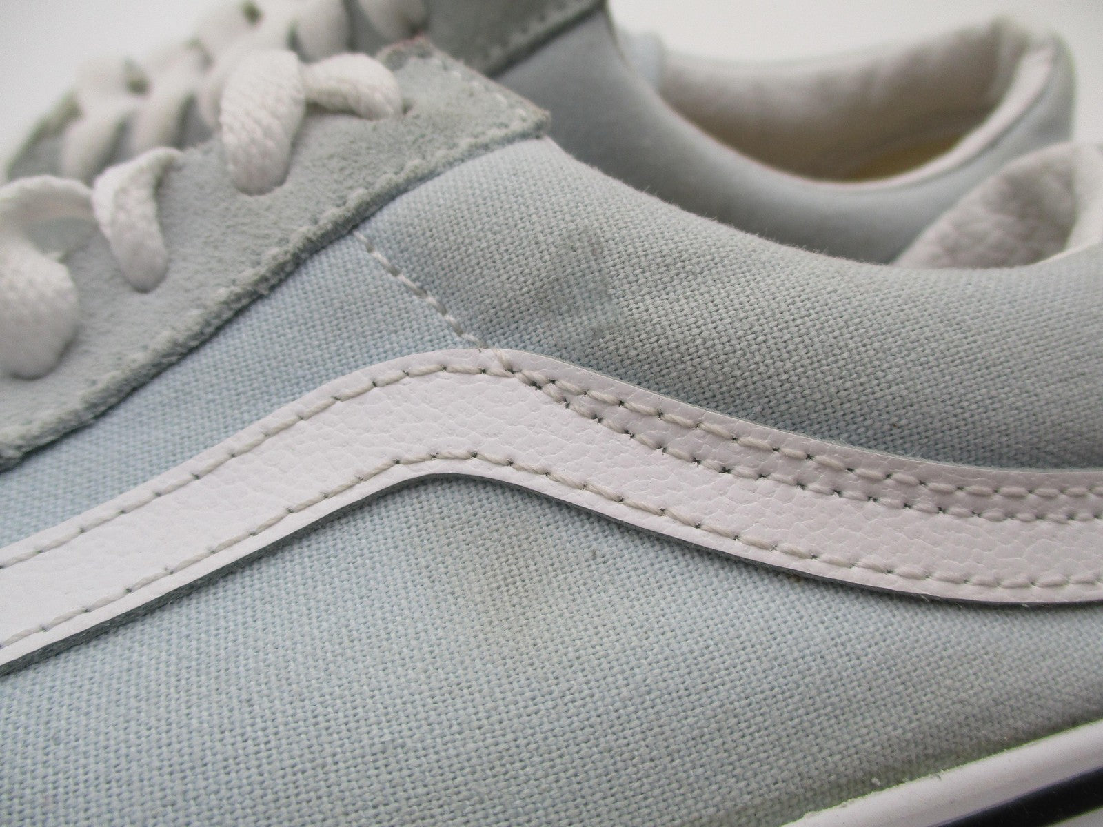 Vans Old Skool Shoes Mens Size 7 Blue Suede Canvas Low Top Skate 751505 Sneakers7