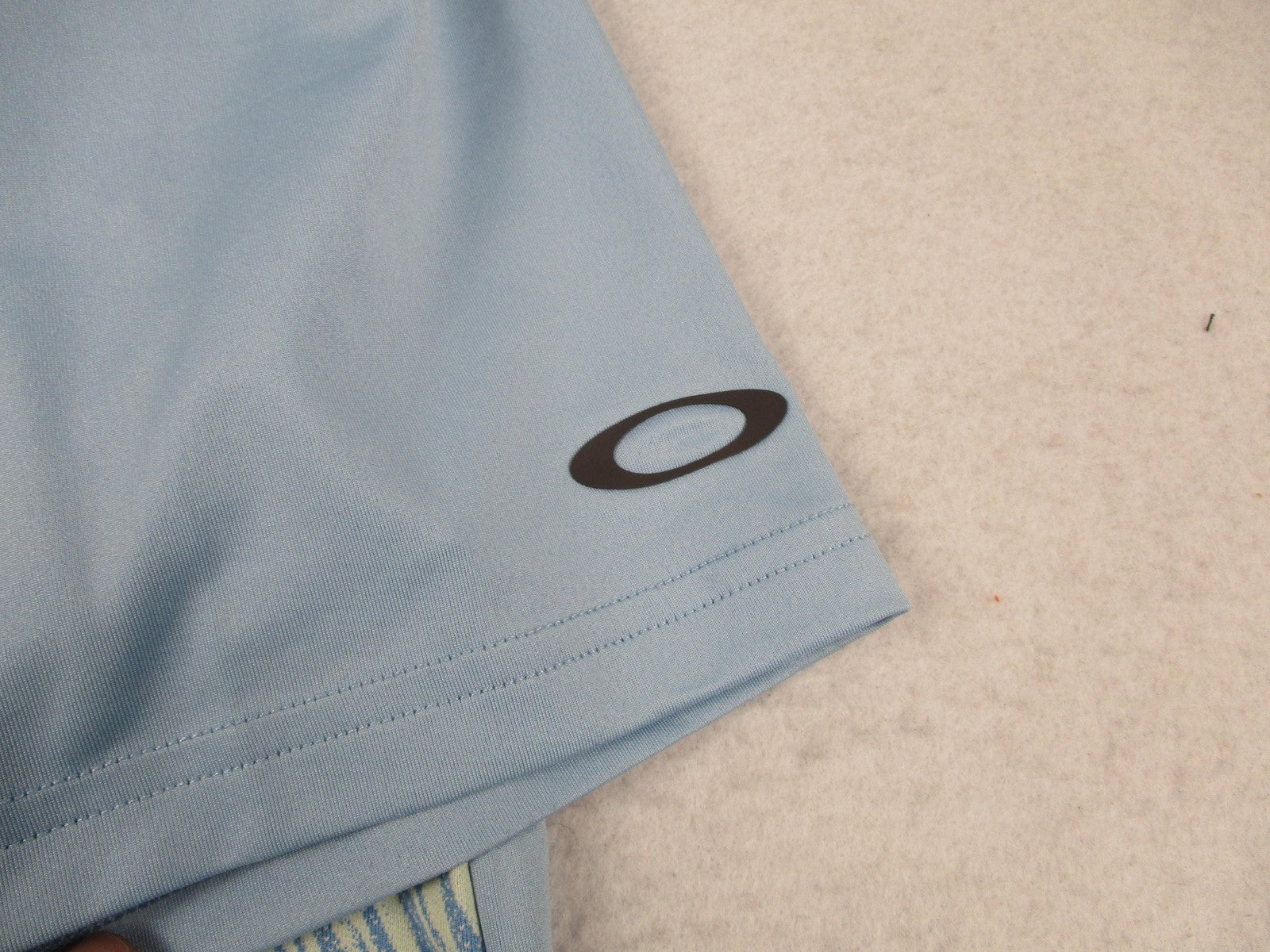 Oakley Reduct Hydrolix Polo Shirt Mens 2XL Blue Palm Tropical Graphic Golf 13165