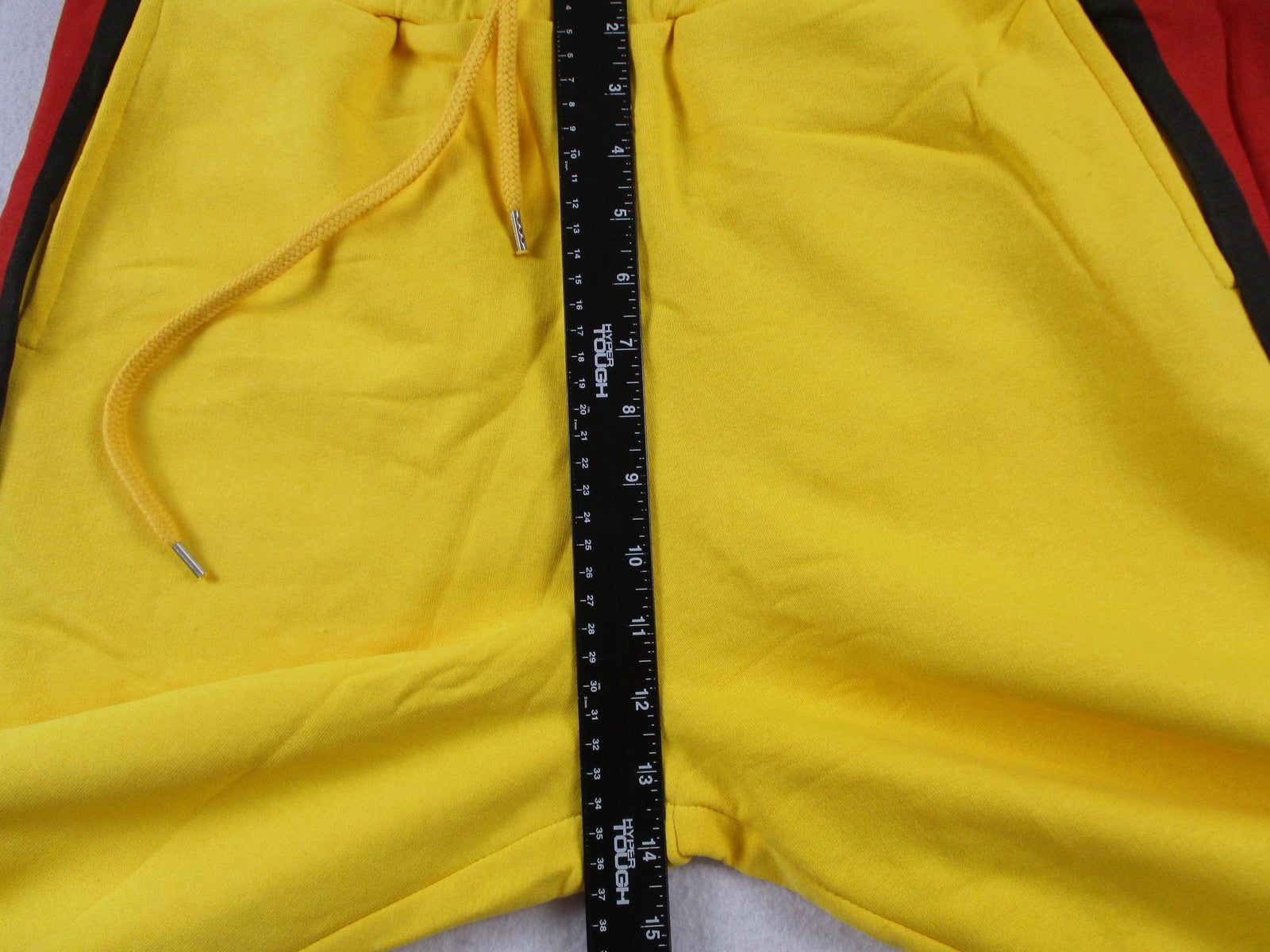 North's Republic Pants Mens 2XL Yellow Side Stripe Fleece Joggers Sweatpants New7