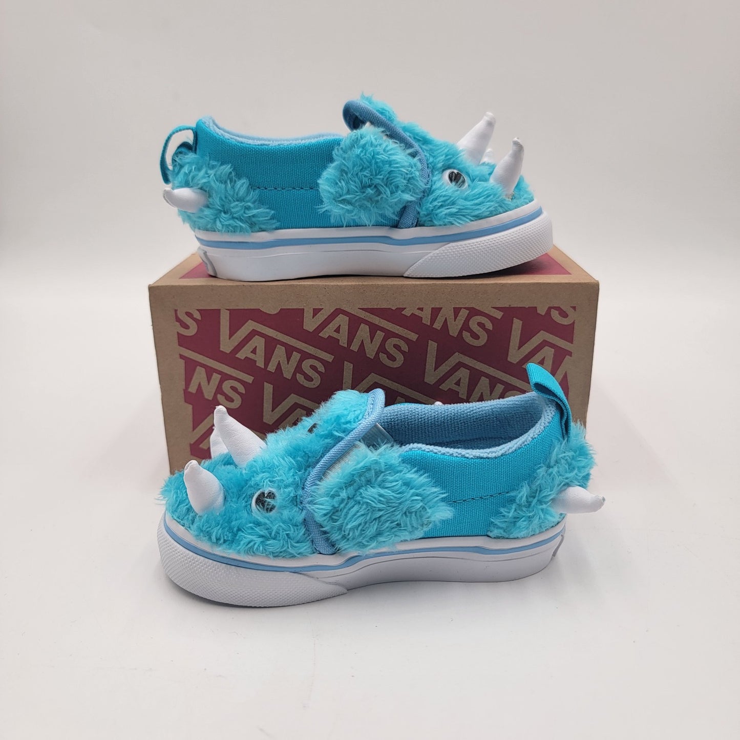 Vans Slip On V Monster Atoll Blue/True White Sz 5TD VN0A5KXP4LC1