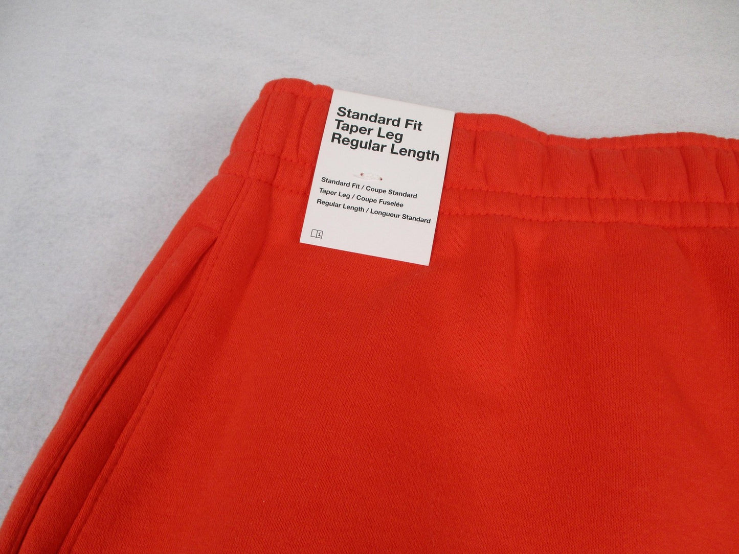 Nike Sportswear Club Fleece Pants Mens 2XL Red Joggers Sweatpants Taper Leg 12456
