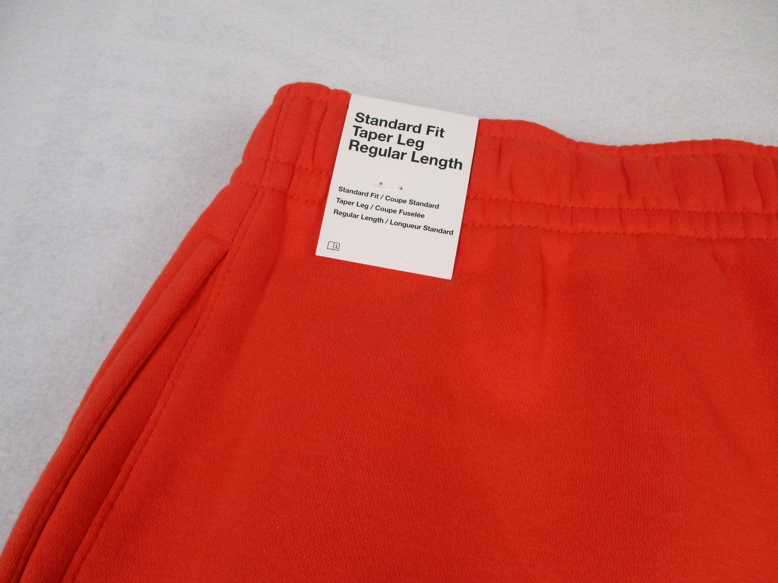 Nike Sportswear Club Fleece Pants Mens 2XL Red Joggers Sweatpants Taper Leg 12456