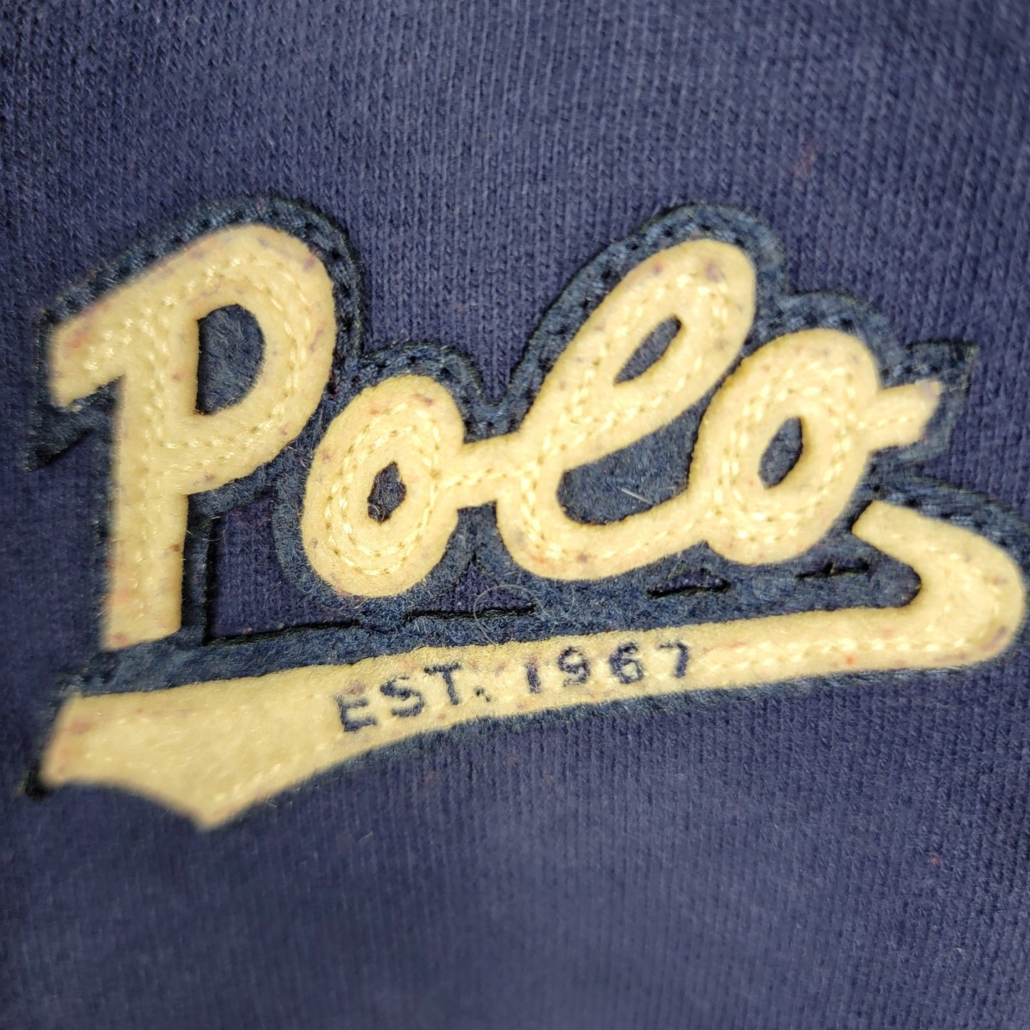 Polo Ralph Lauren Kids Zip Hoodie Size 6 Red Navy 67 Varsity Jacket Style
