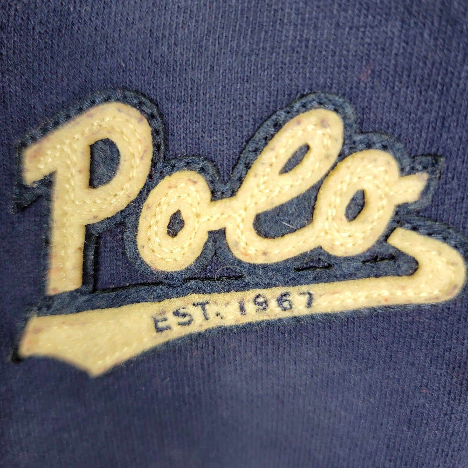 Polo Ralph Lauren Kids Zip Hoodie Size 6 Red Navy 67 Varsity Jacket Style