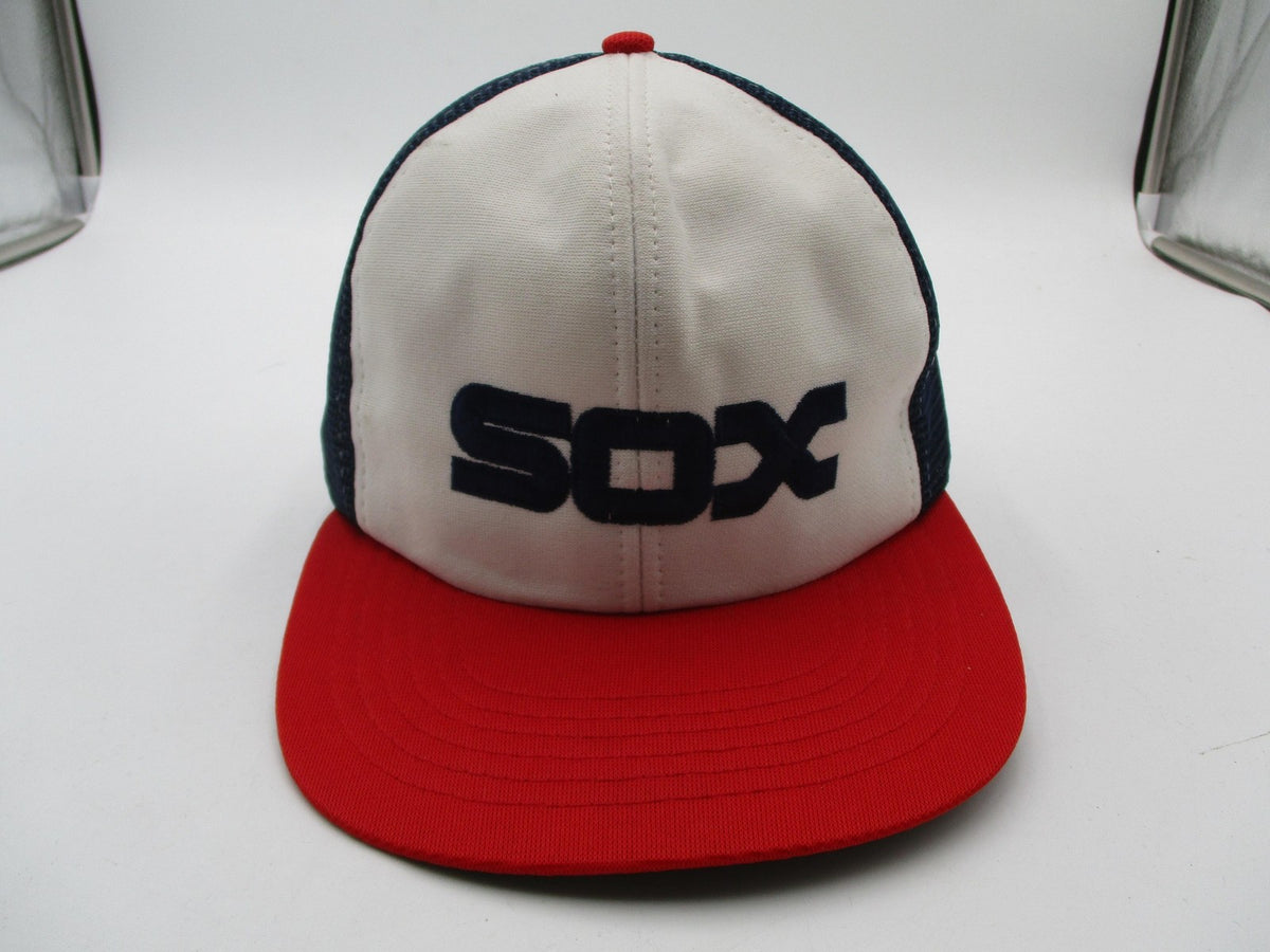 Vintage Chicago White Sox Hat Cap Snap Back Mens One Size Blue MLB Baseball 90s0