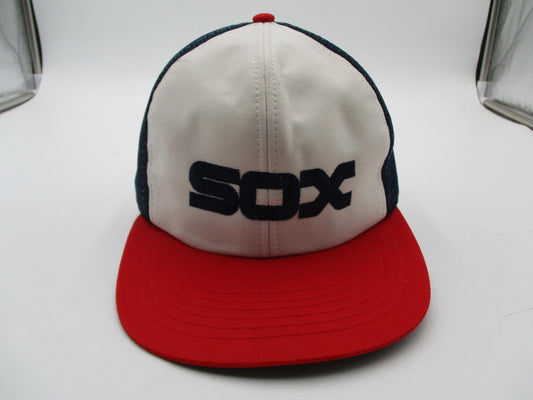 Vintage Chicago White Sox Hat Cap Snap Back Mens One Size Blue MLB Baseball 90s0