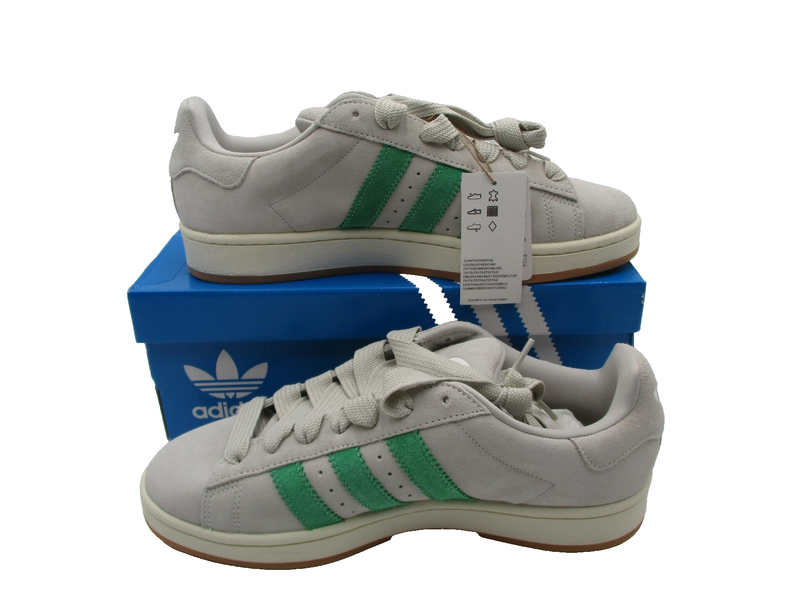 Adidas Campus 00s Shoes Mens Size 11 Grey Green Suede Originals JI3167 Gum Sole3