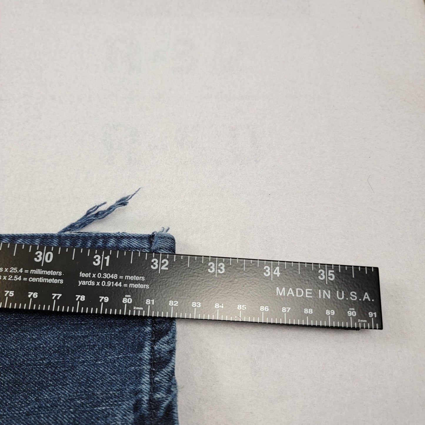 PacSun Jeans Mens 32x32 Blue Stacked Skinny Vertical Stretch 'Distressed'