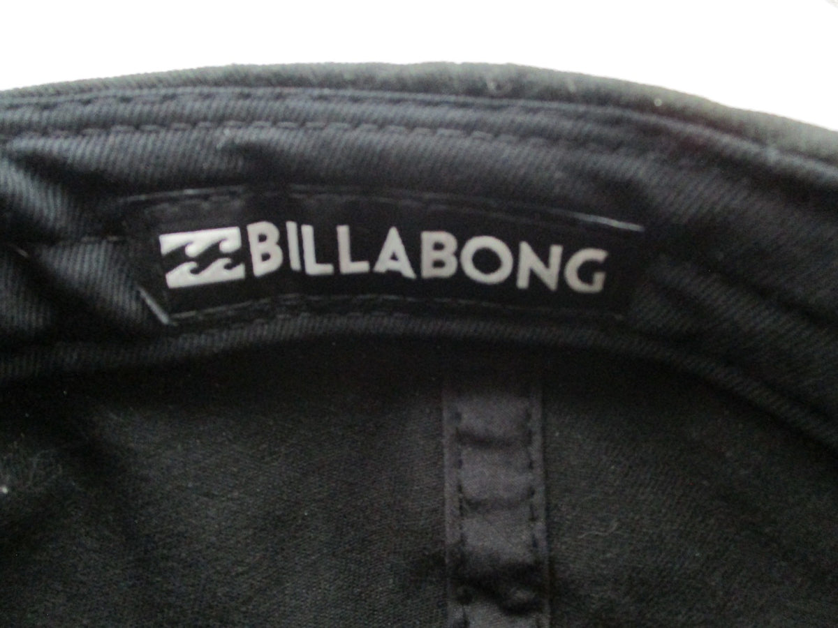 Billabong Hat Cap Strap Back Mens One Size Black Twill Logo Baseball Dad9