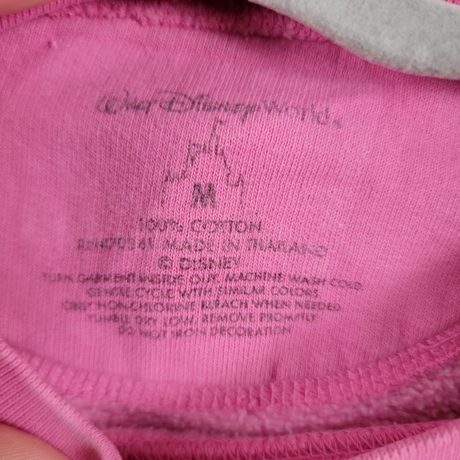 Minnie Mouse Disney Pink Pullover Sweatshirt Sz M