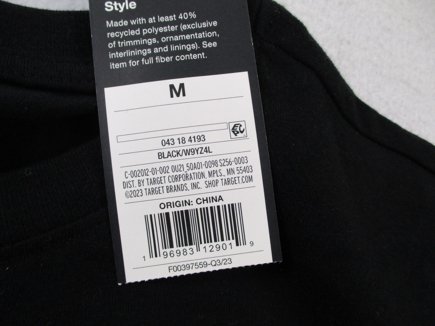 Original Use Shirt Men Medium Black Tokyo Athletic Dept Graphic Long Sleeve 15134