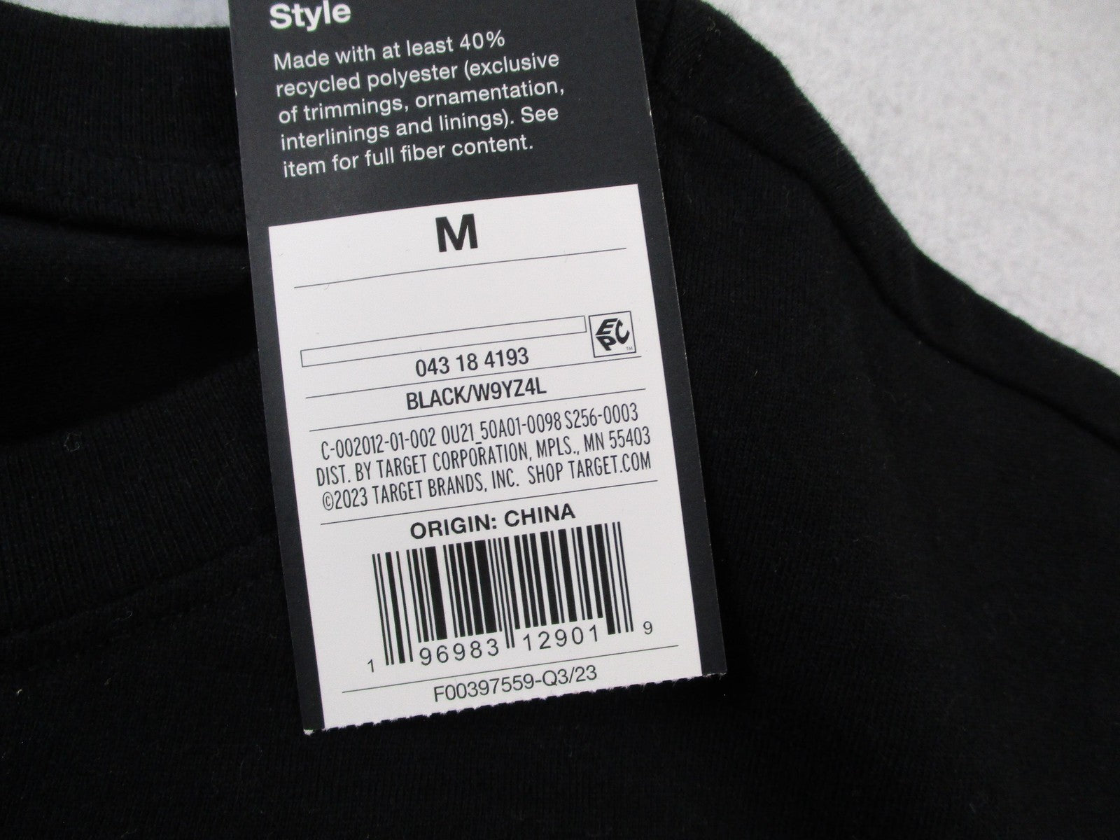 Original Use Shirt Men Medium Black Tokyo Athletic Dept Graphic Long Sleeve 15134