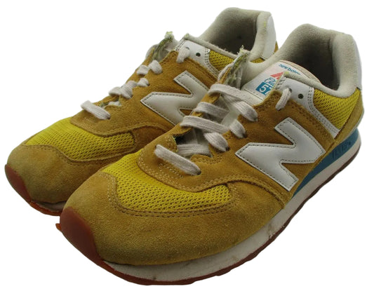 New Balance Classic 574 Shoes Mens Size 10 Yellow Suede Mesh ML574HB2 Sneakers0