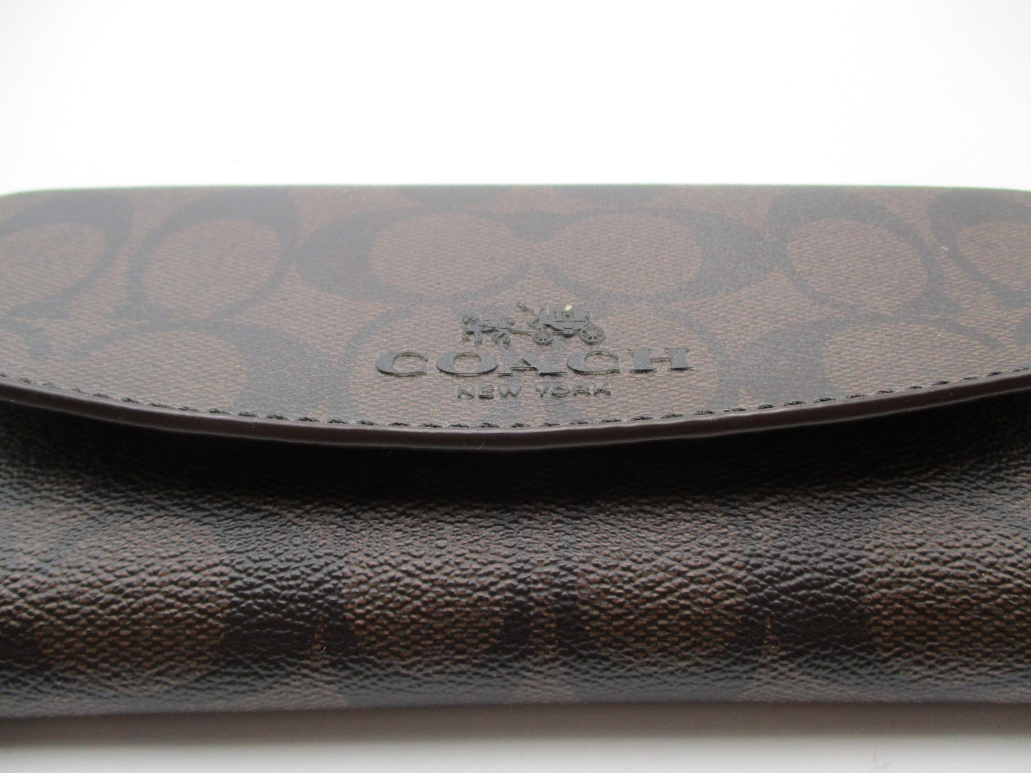 Coach Wallet Women's One Size Brown Signature C Leopard Print Zip Coated Canvas1