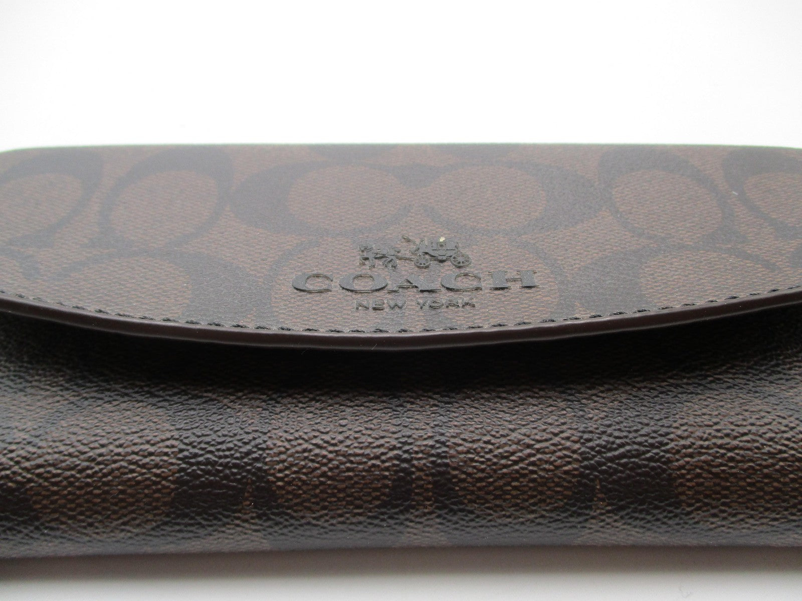 Coach Wallet Women's One Size Brown Signature C Leopard Print Zip Coated Canvas1