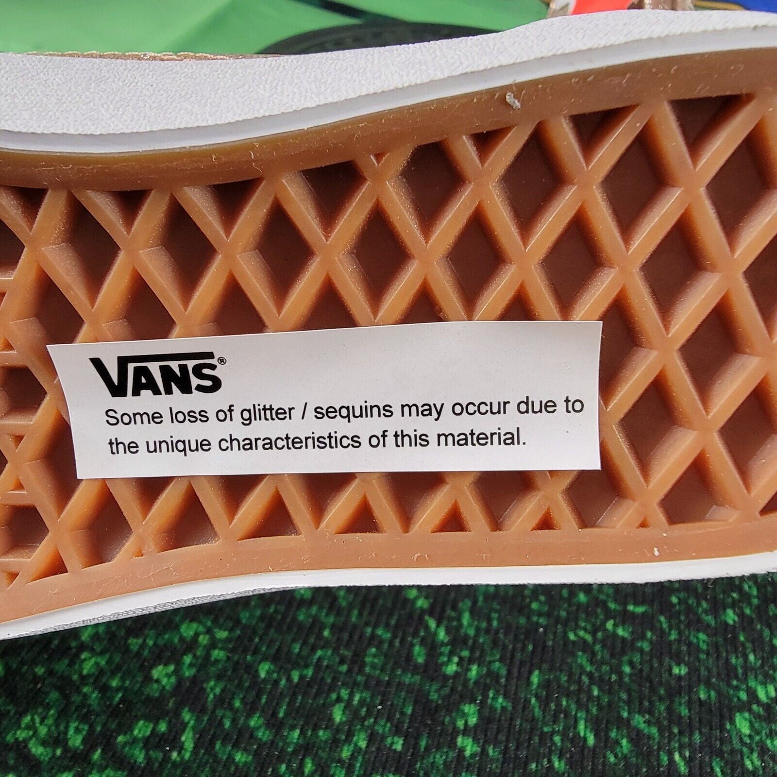 Vans Old Skool Unisex Kids Brazilian Sand & White Skate Shoes Sz 3K VN0A4BUU0GM15