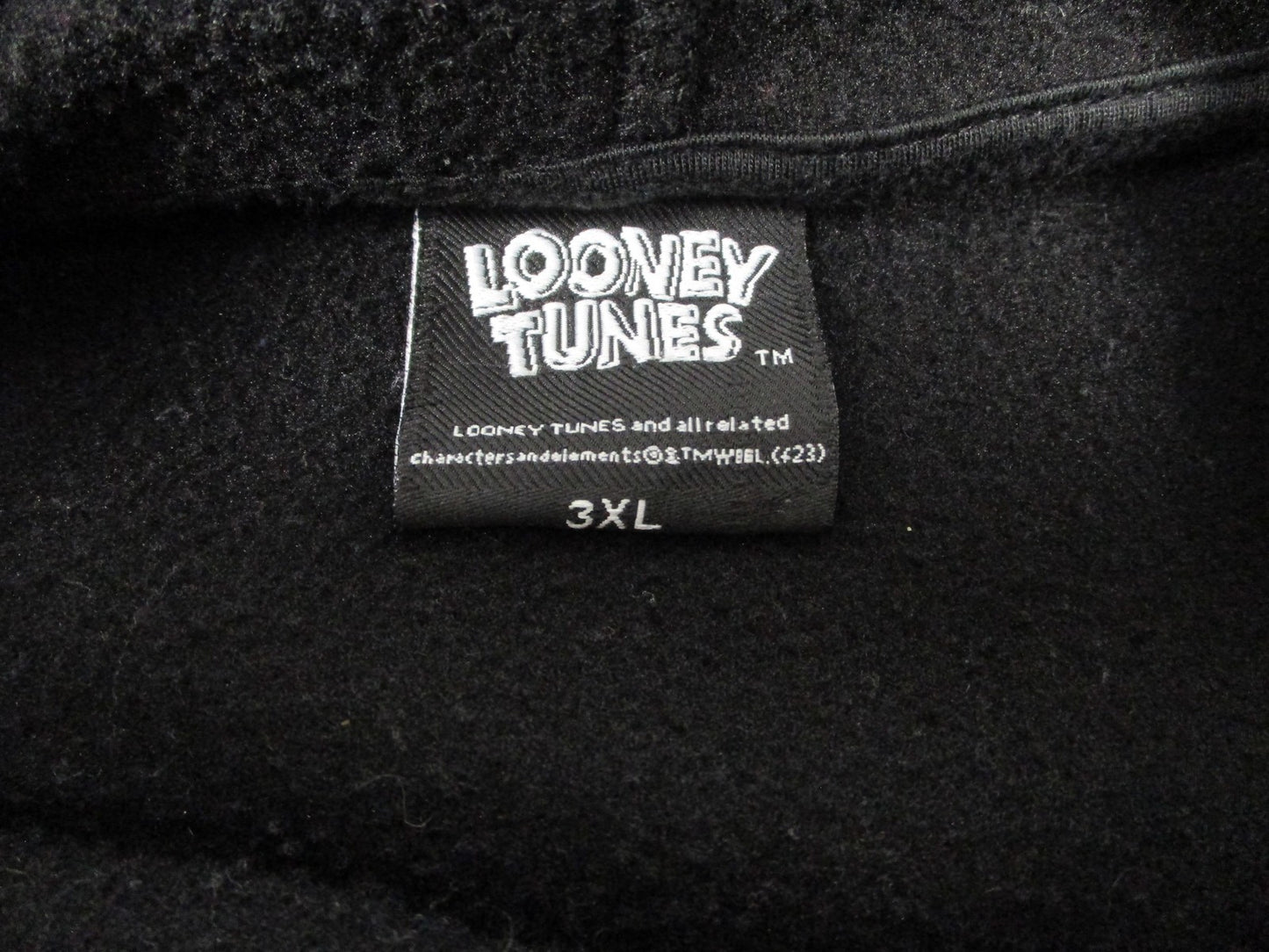 Looney Tunes Marvin the Martian Hoodie Mens 3XL Black Cartoon Graphic