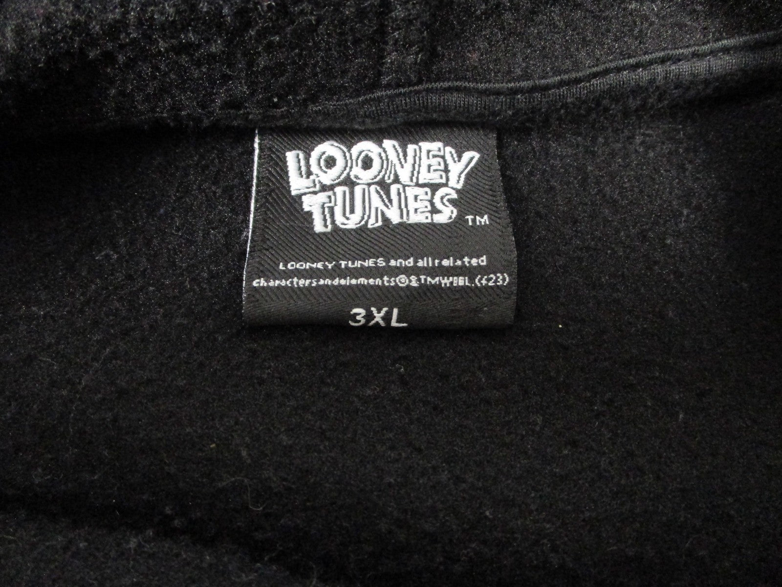 Looney Tunes Marvin the Martian Hoodie Mens 3XL Black Cartoon Graphic