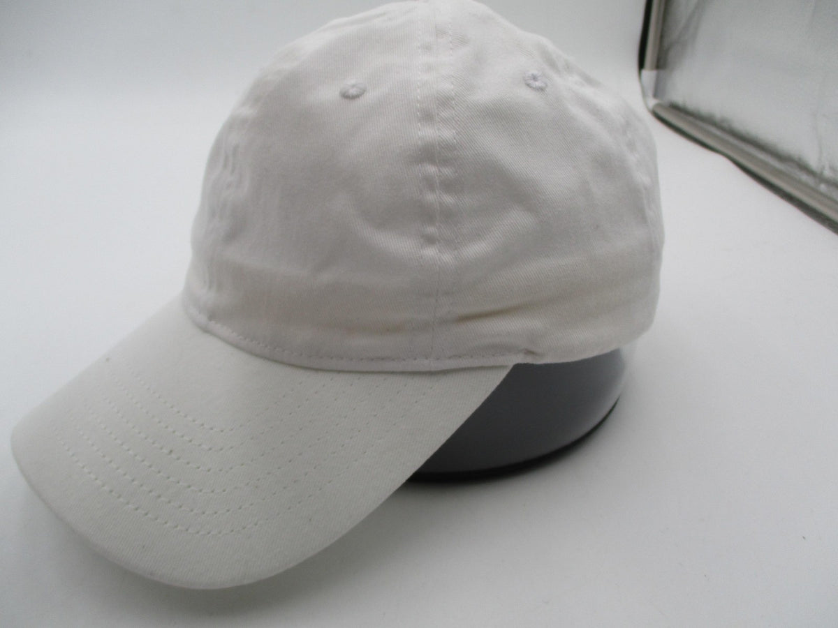 BIG Hat Cap Strap Back Mens One Size White Cotton Twill Baseball Dad Classic2