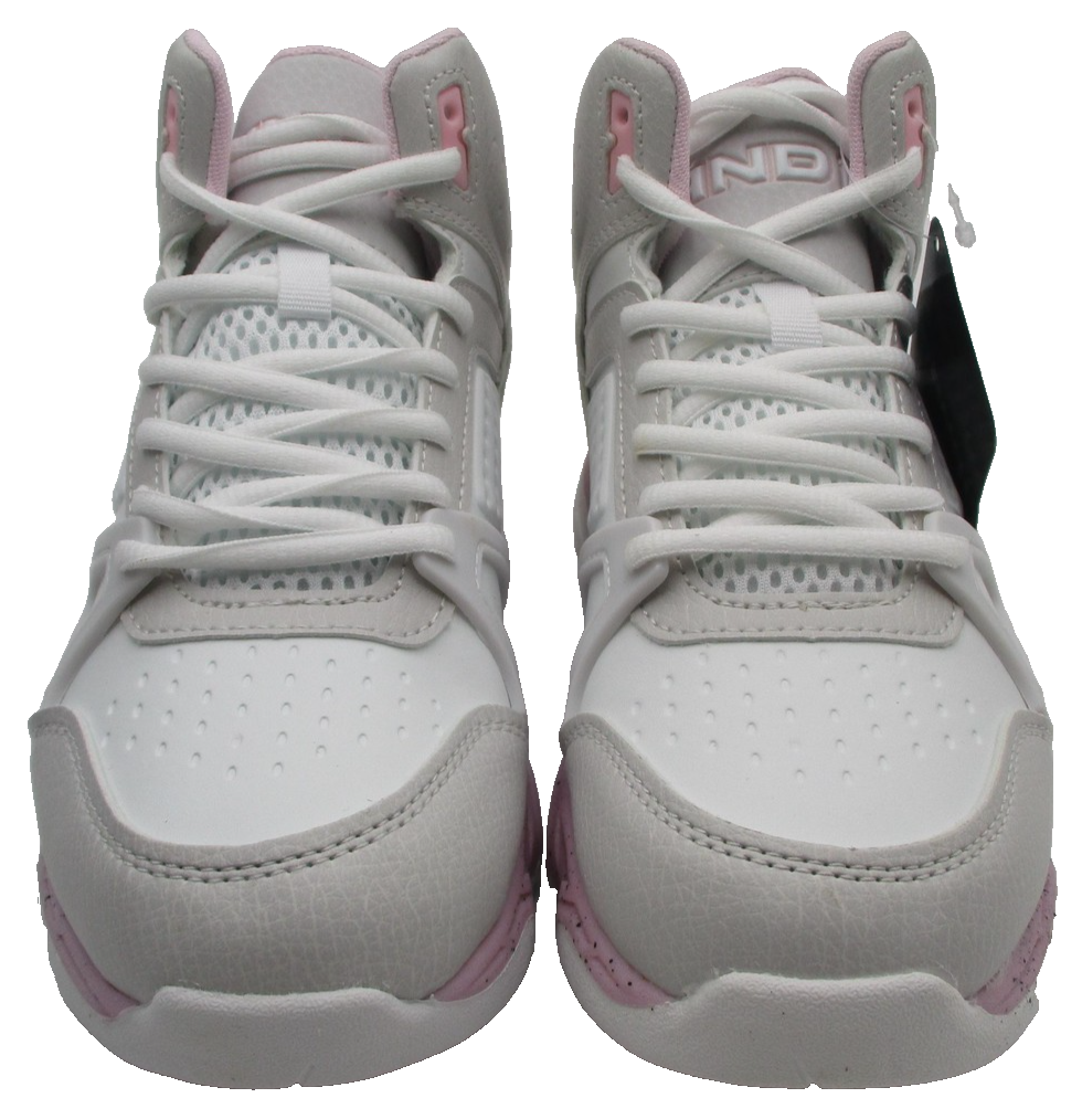 AND1 Shoes Kids Size 5 White Pink Basketball Sneakers Mid Top GGA143GX001 1A24