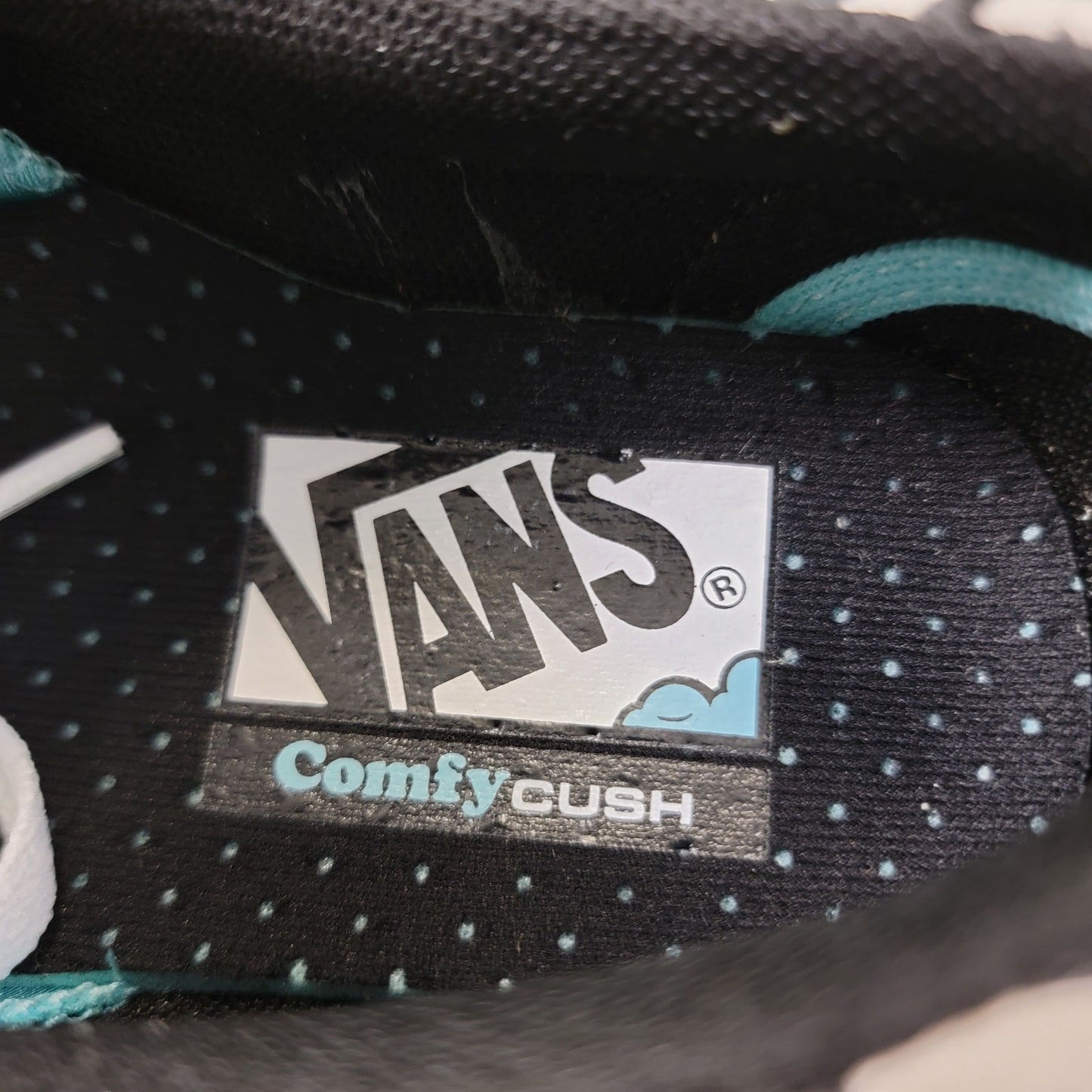 Vans ComfyCush Era Mixed Media Black/White Sz 4M/5.5W VN0A3WM917Q16