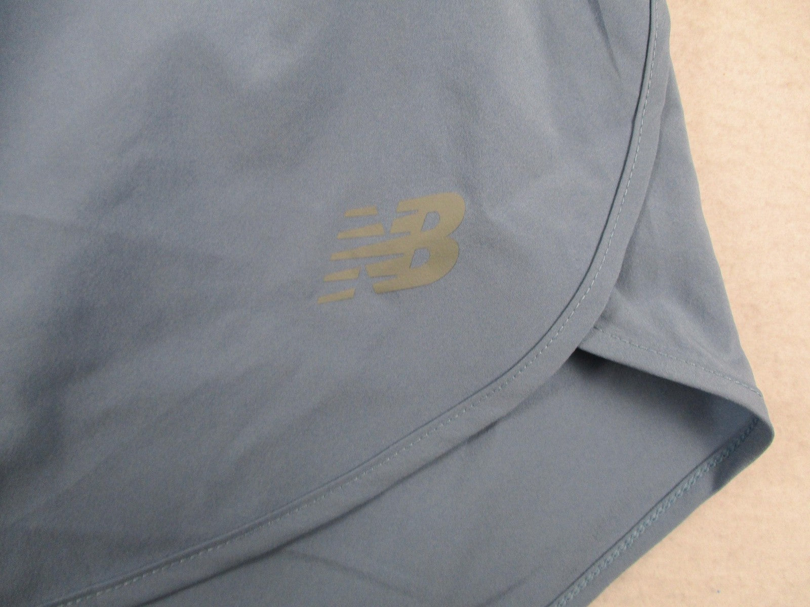 New Balance Sport Short 3IN Shorts Womens L Blue Running Athletic WS51209