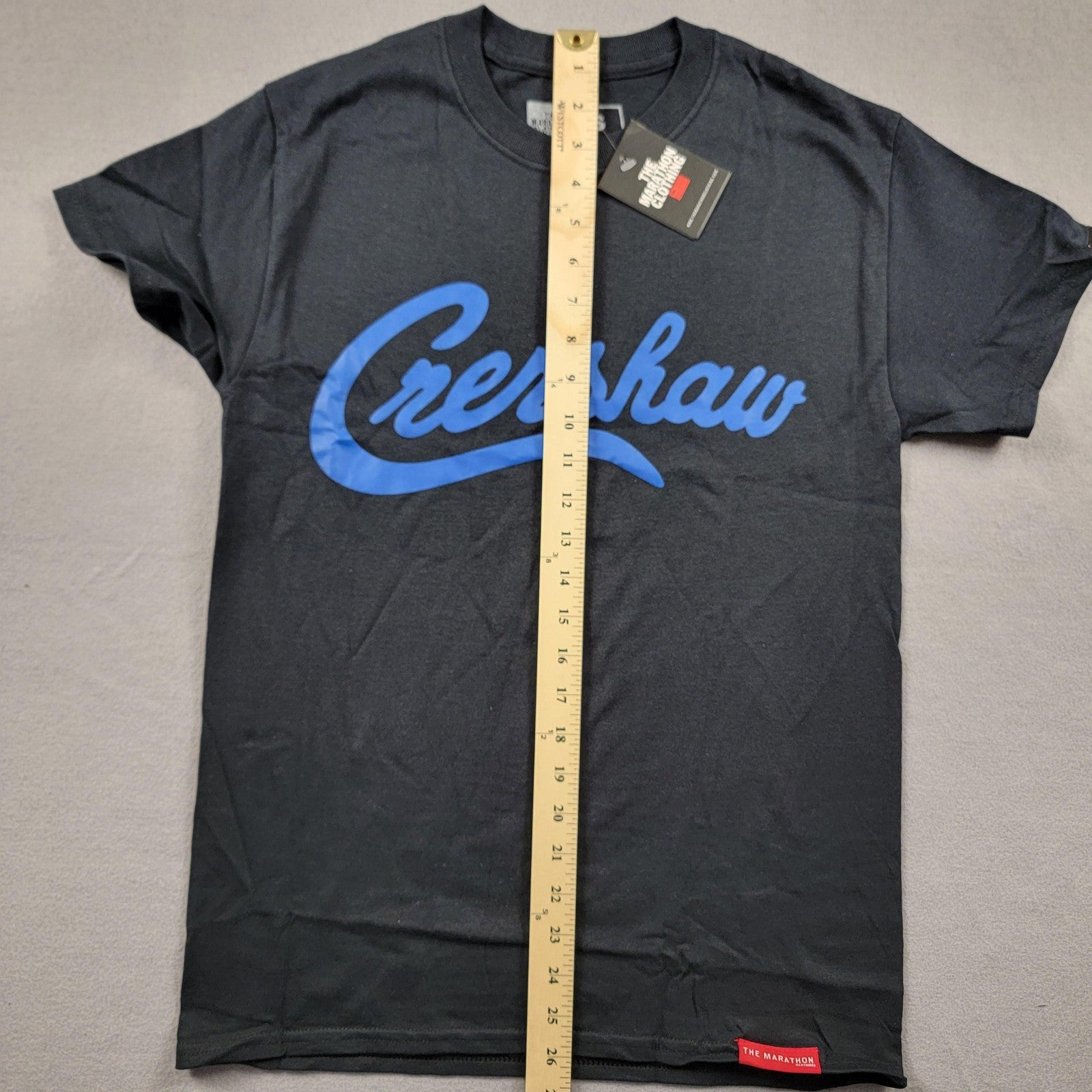The Marathon Clothing Shirt Mens Small Black Blue Crenshaw Graphic Tee TShirt8
