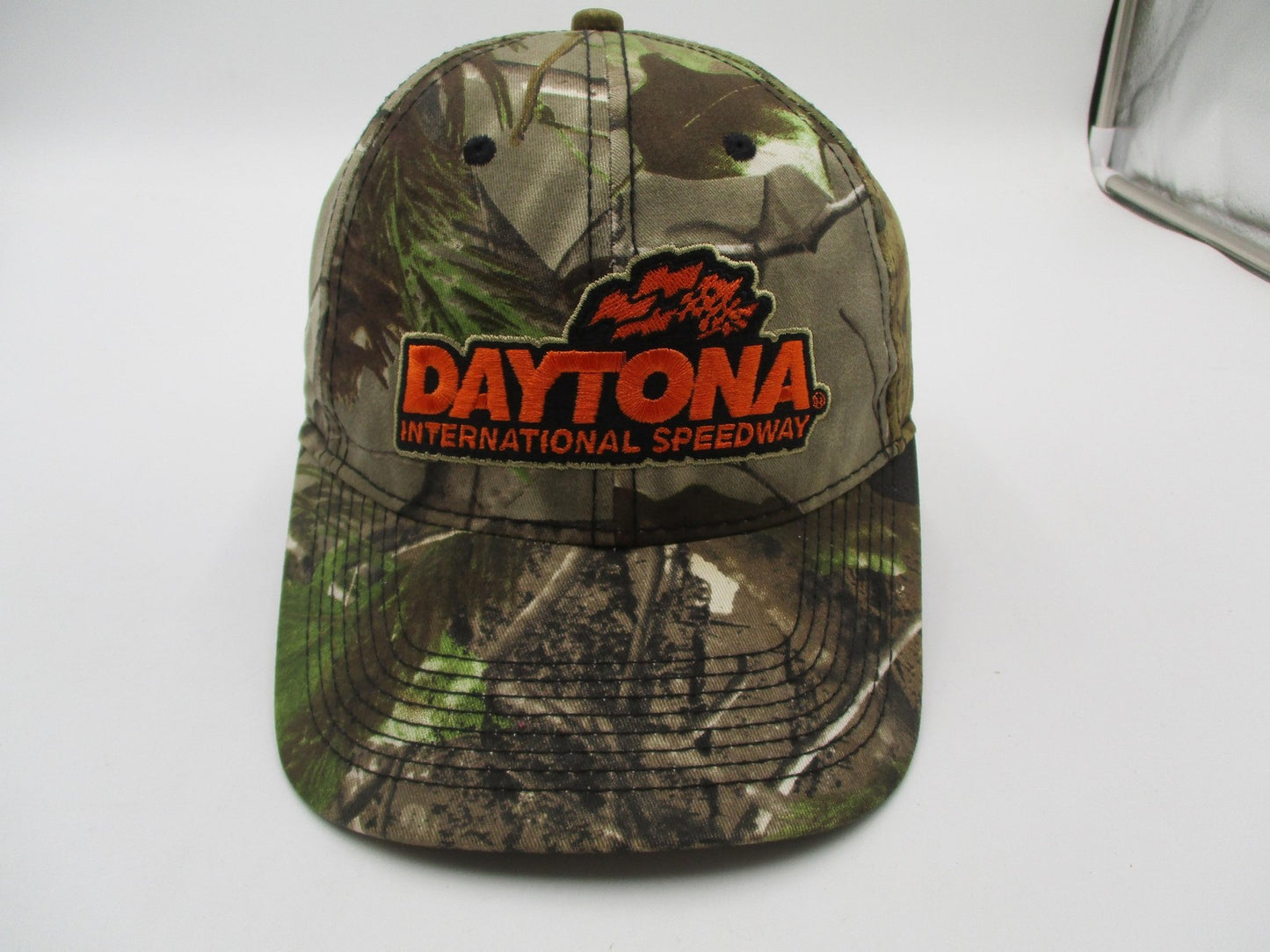 Daytona International Speedway Hat Cap Strap Back One Size Camo NASCAR Mens0