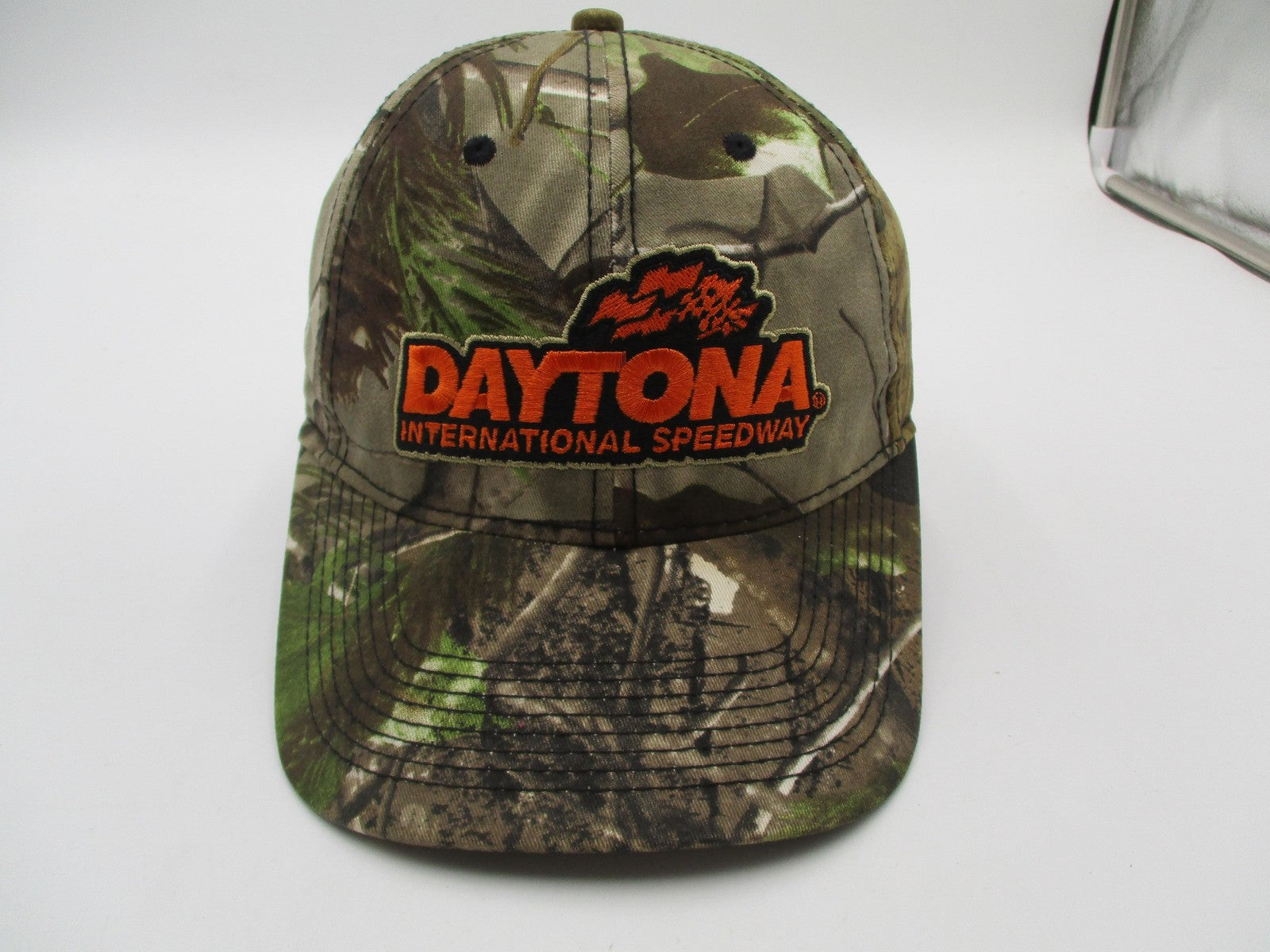 Daytona International Speedway Hat Cap Strap Back One Size Camo NASCAR Mens0
